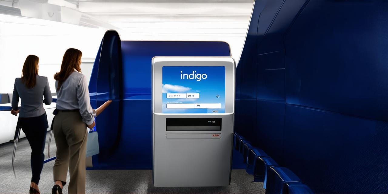 What is the process for web check-in with Indigo?