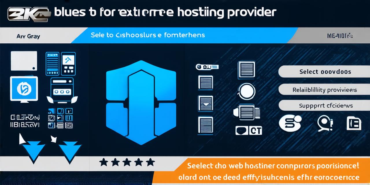 How to select a web hosting provider