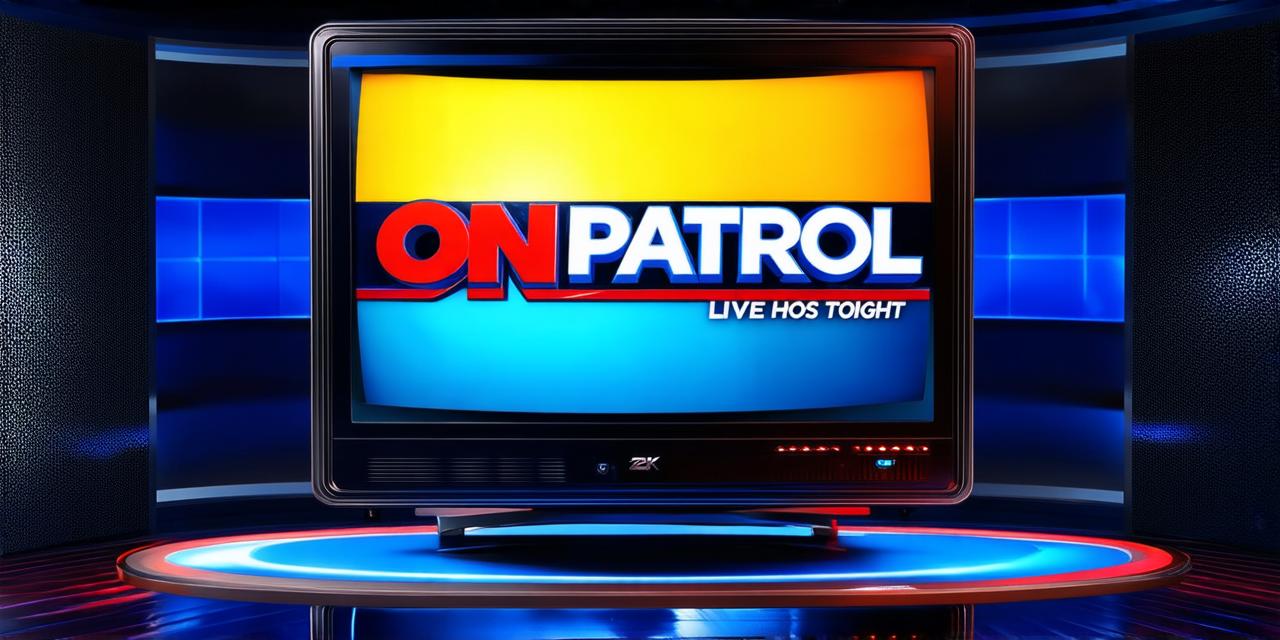 Who is the host of On Patrol Live tonight?